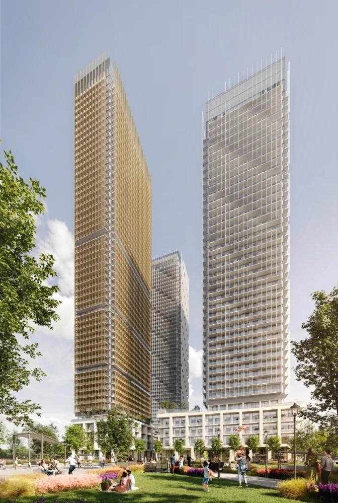 Pickering Town Centre — 2 Hi-Rise 45/40 Storey Towers